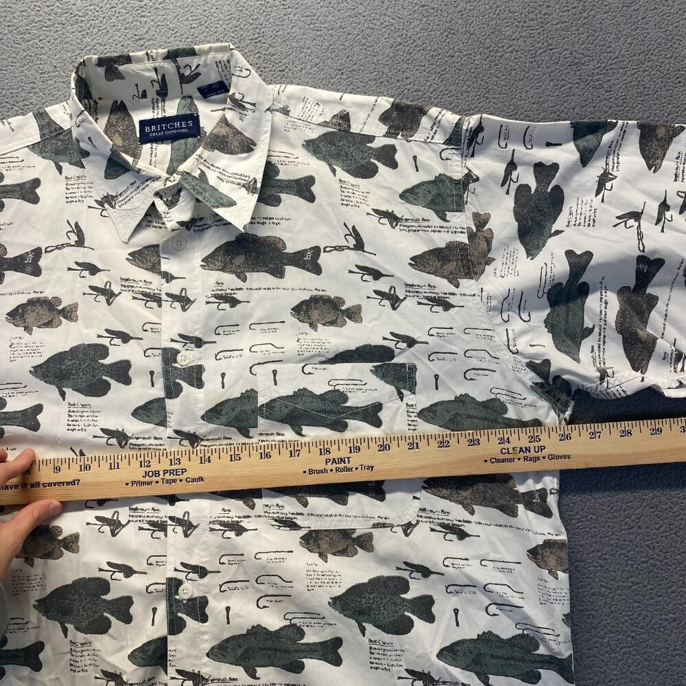 Men's Shirt Green Sailfish Swordfish fish Fishing Sportsman Short Sleeve XL - Picture 4 of 12